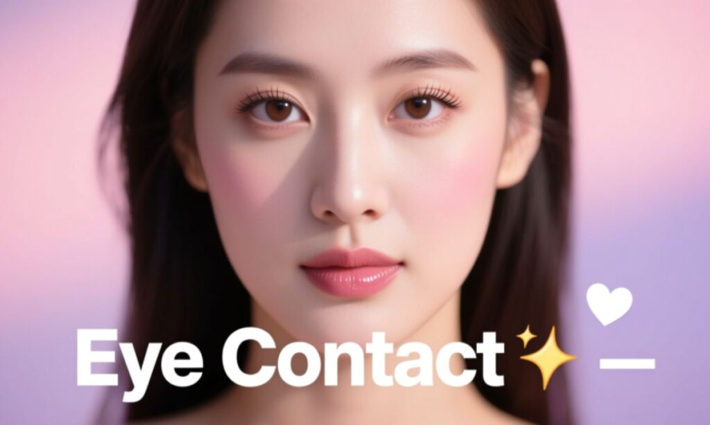 eye-contact-captions-for-instagram-with-emoji