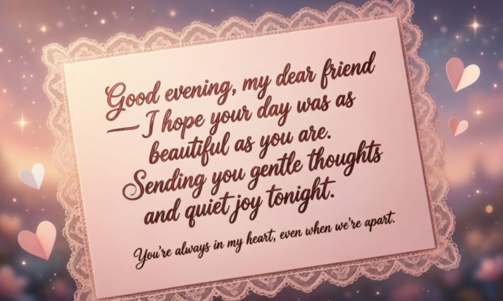 heartfelt-good-evening-messages-for-a-female-friend