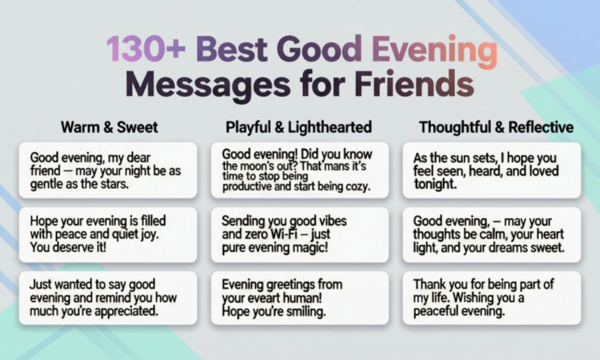 130-best-good-evening-messages-for-friends