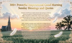 300+ Powerful Inspirational Good Morning Sunday Blessings and Quotes
